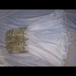 Golden Ivory Corset Dress